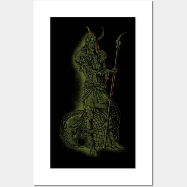 Viking God Loki Wall Art by Modern Medieval Design